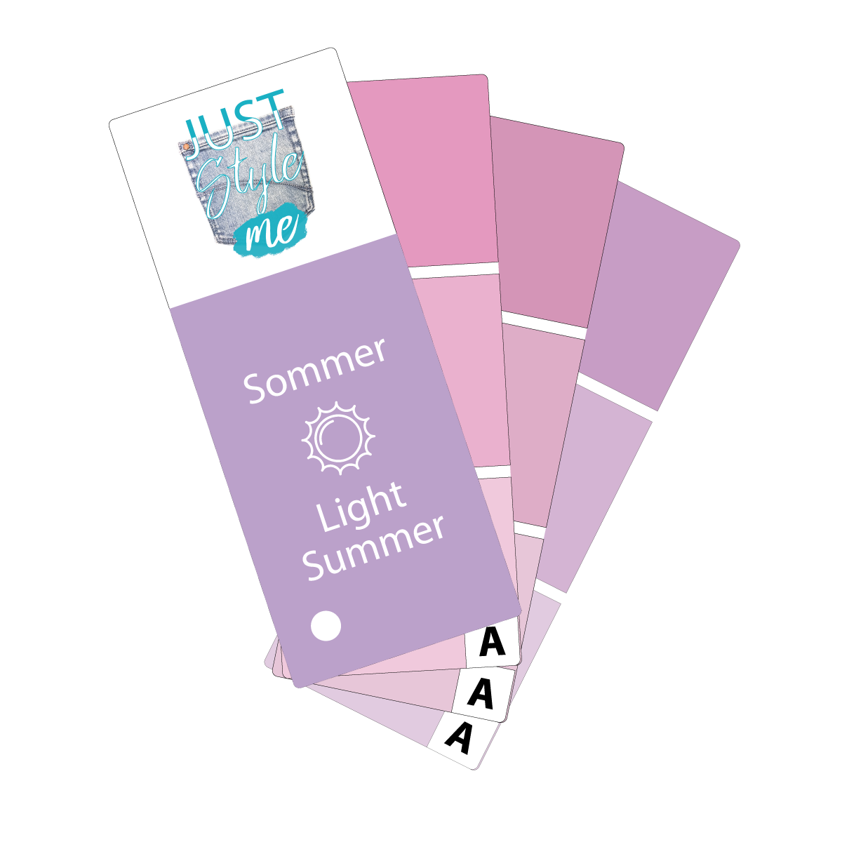 JustStyleMe Farbfächer | Modell Style 1 JustStyleMe Farbfächer | Modell Style